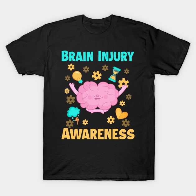 Brain Injury Awareness Mental Health Awareness Mindfulness copy T-Shirt by ttao4164